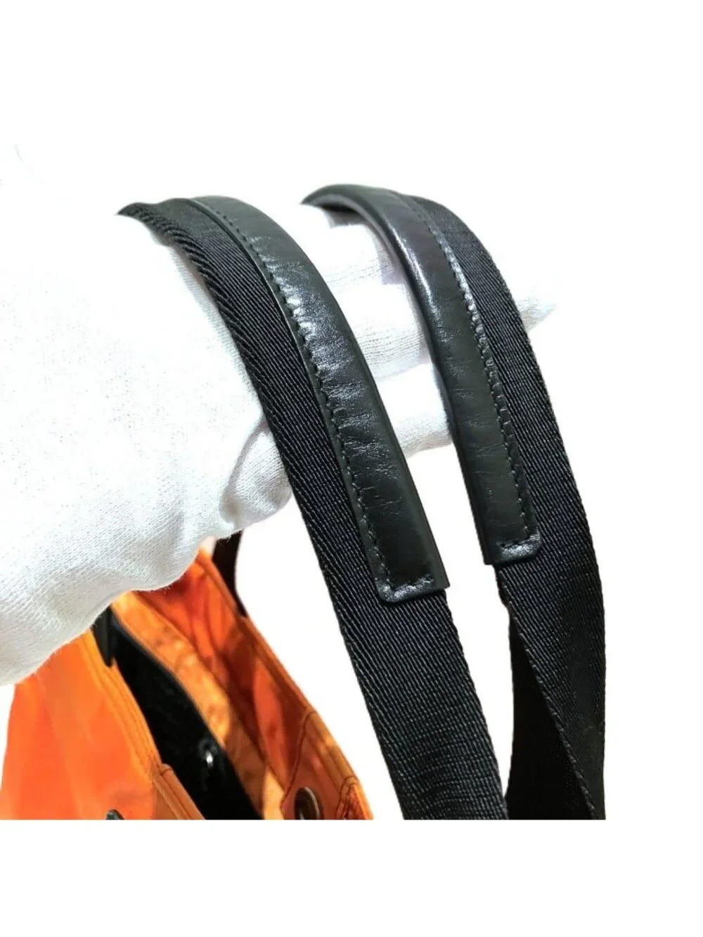 Prada Handbag Nylon Orange